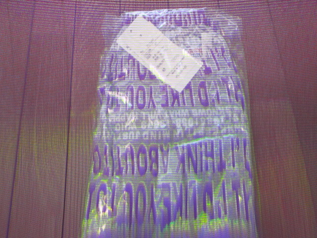 150 グレー英語柄パンツ 新品未使用タグ付き拍卖