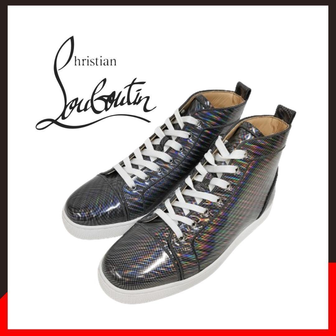 ○★新品 未使用 クリスチャンルブタン ルイ オルラト メタリック プリズム 26.5cm相当(Christian Louboutin)○●拍卖