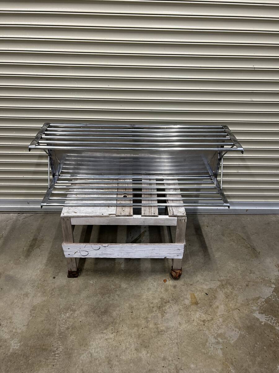 t241115-16 二段パイプ棚 1000x300x360 拍卖