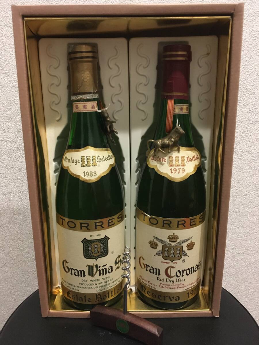 【古酒】Miguel Torres Gran Vina Sol & Coronas Reserva スペイン産 シャルドネ ワインセット 未開封拍卖