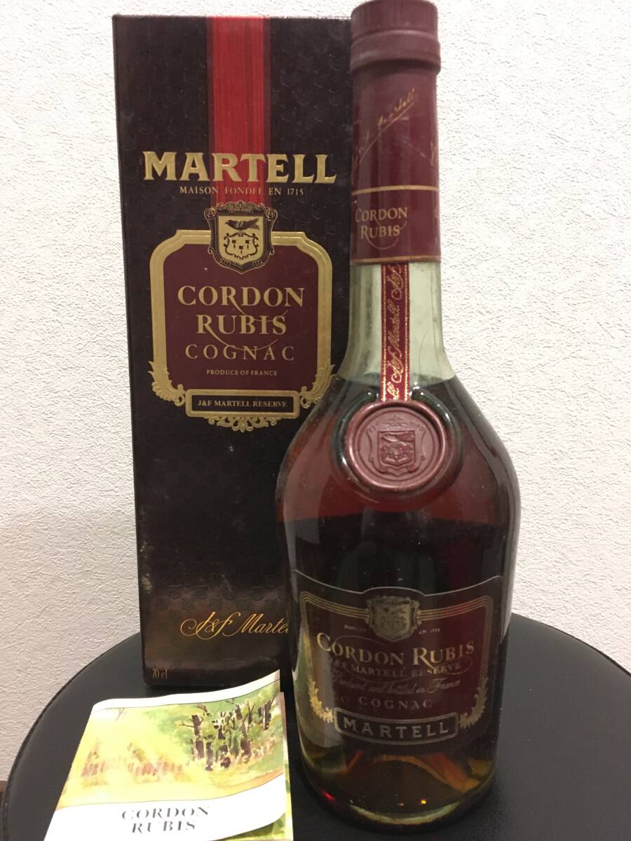 【古酒】MARTELL CORDON RUBIS COGNAC 仏産 コニャック 未開封拍卖