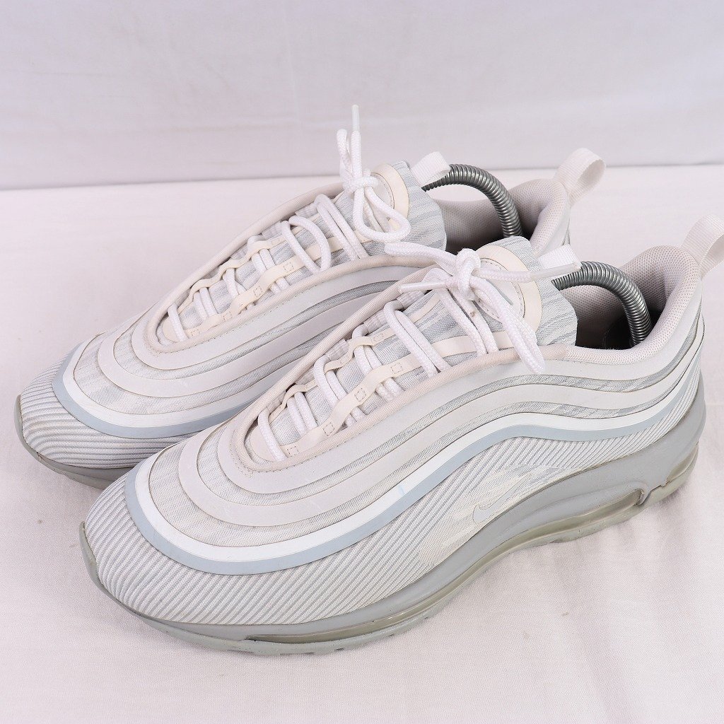 AIR MAX 97 ULTRA “Pure Platinum” 26.0cm/NIKE エア マックス 97 ウルトラ ナイキ 古着 中古 ライトグレー 白 スニーカー xx8608拍卖