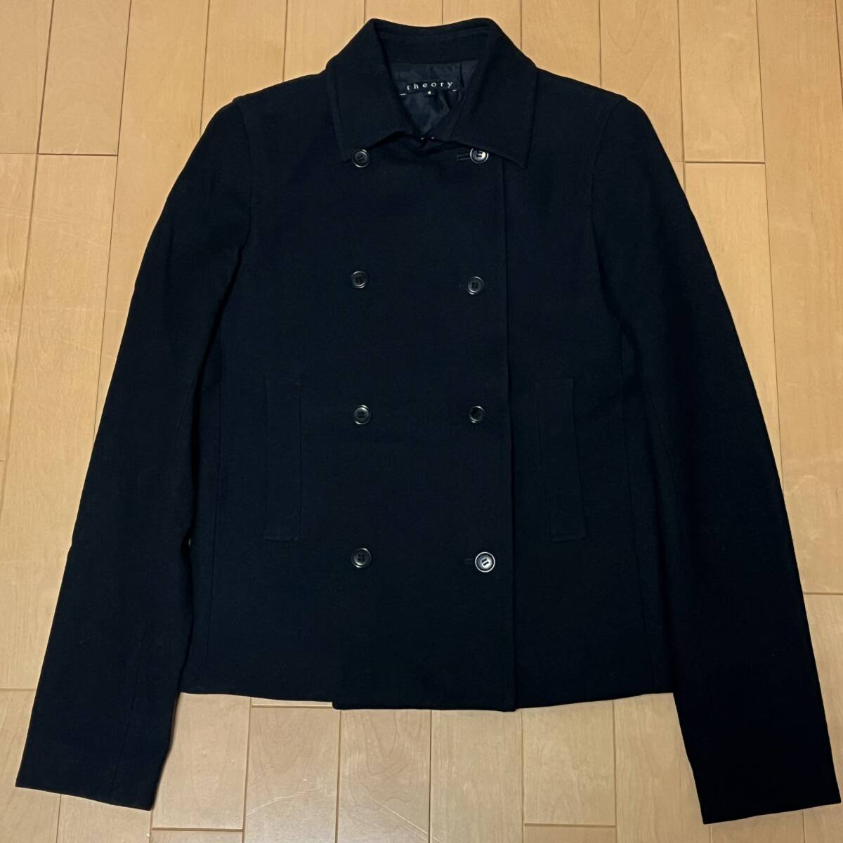 theory セオリー ウール ピーコート 黒 サイズ4拍卖