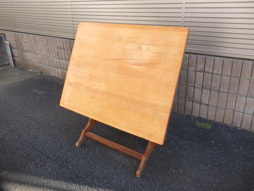 Vintage「Frederick Post. Co. of Chicago社 Industrial Drafting Table」アンティーク ビンテージ ドラフティングテーブル 製図台 USA製拍卖