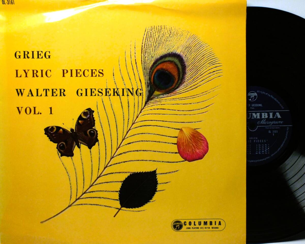 LP OL 3161 【ピアノ】ワルター・ギーゼキング グリーグ 抒情的小曲集 【8商品以上同梱で送料無料】2411拍卖