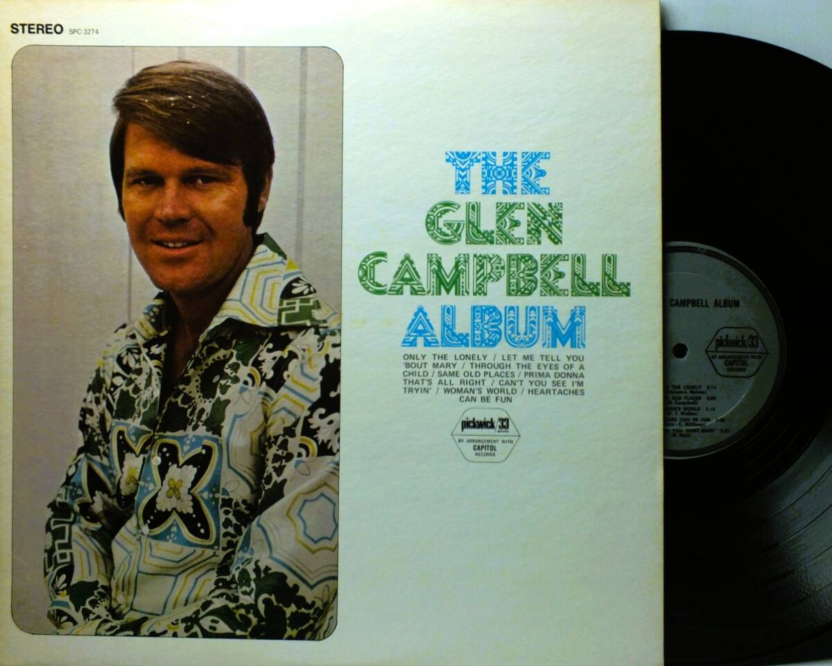 LP SPC 3274 グレン・キャンベル THE GLEN CAMPBELL ALBUM / ONLY THE LONELY / SAME OLD PLACES 【8商品以上同梱で送料無料】2411拍卖