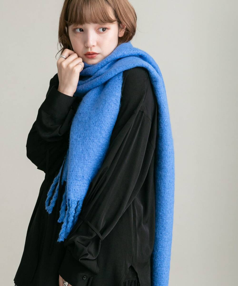 ★ 即決・送料無料 ★ KBF ケービーエフ BIGフリンジストール ブルー拍卖