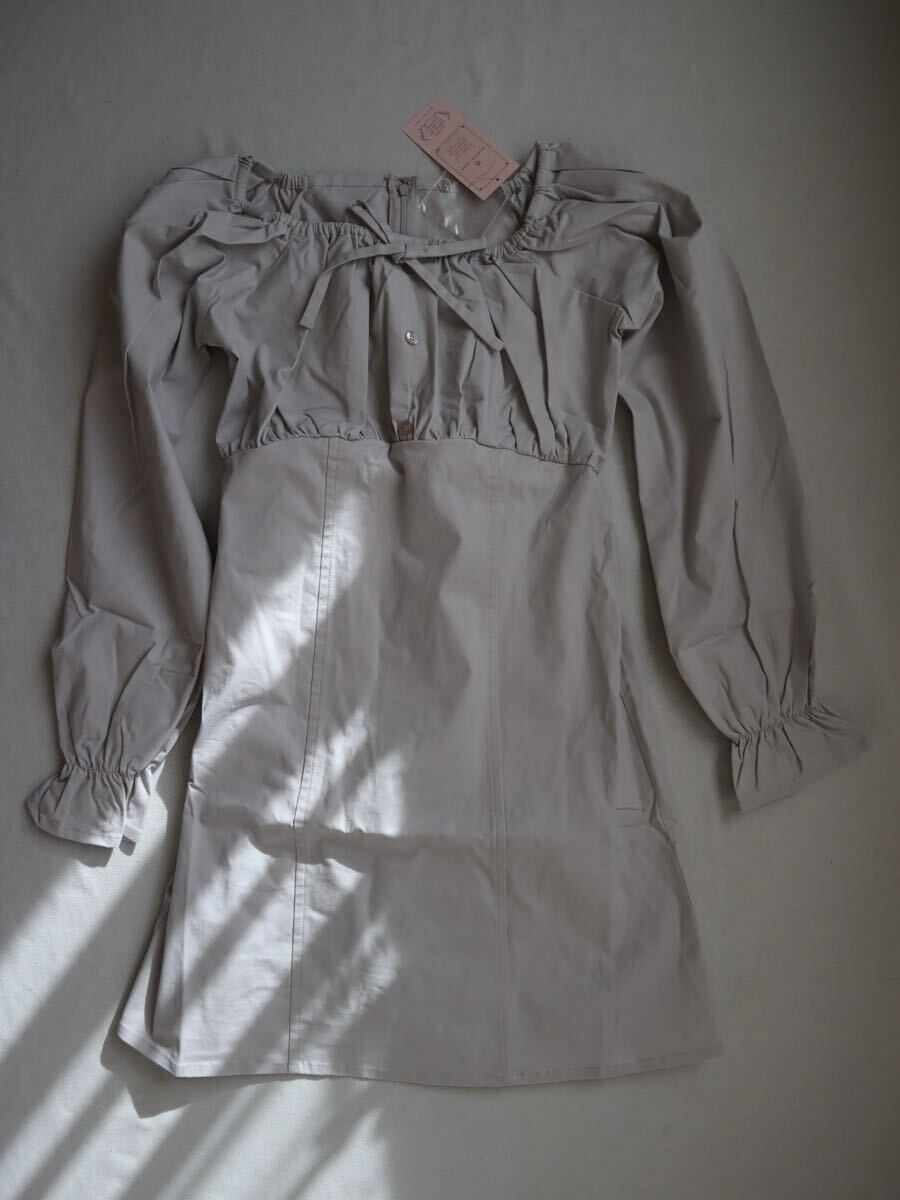 【MAJESTIC LEGON】☆フロントリボンミニワンピ レディースM拍卖