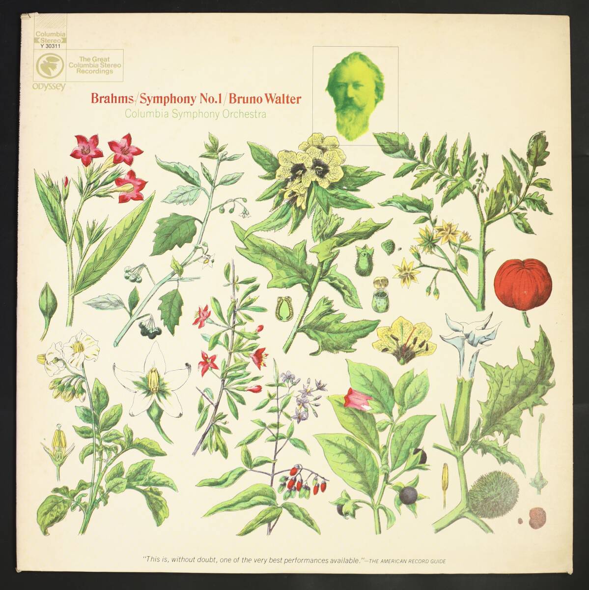 【US盤LP】ブルーノ・ワルター,コロンビア響/ブラームス:交響曲第1番(並良品,ODYSSEY,1959,Bruno Walter)拍卖
