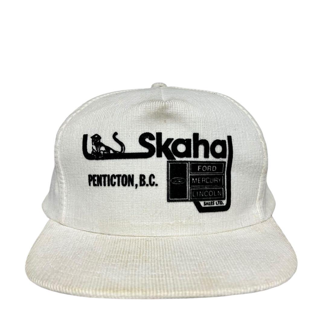 【80s】FORD フロッキープリント 企業ロゴ コーデュロイトラッカーキャップ拍卖