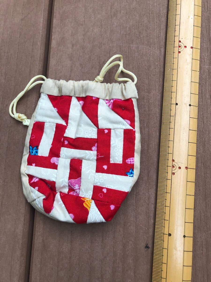 パッチワーク キルト ハンドメイド 巾着 きんちゃく 送料一律150円 5 拍卖