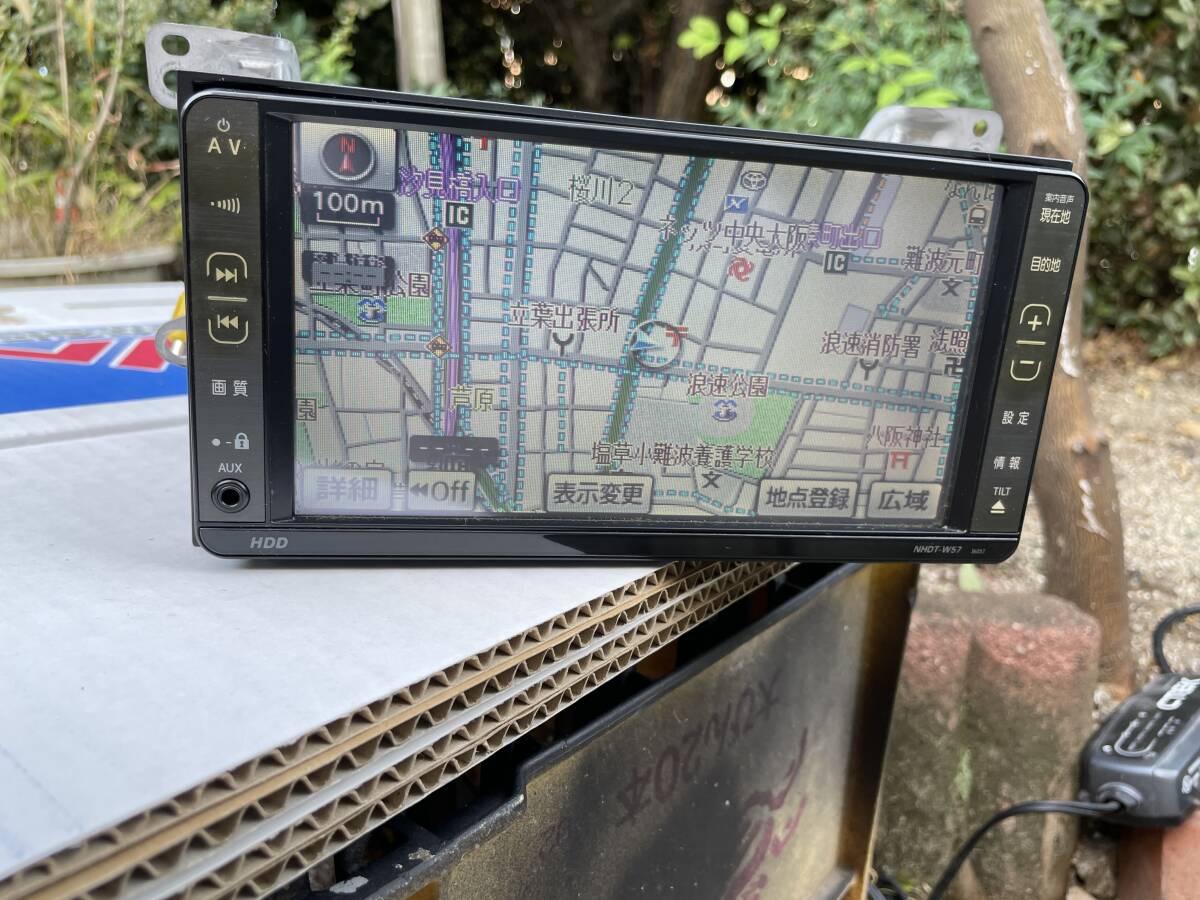トヨタ純正ナビゲーションHDD NHDT-W57 2007年4月 通電確認済み 中古拍卖