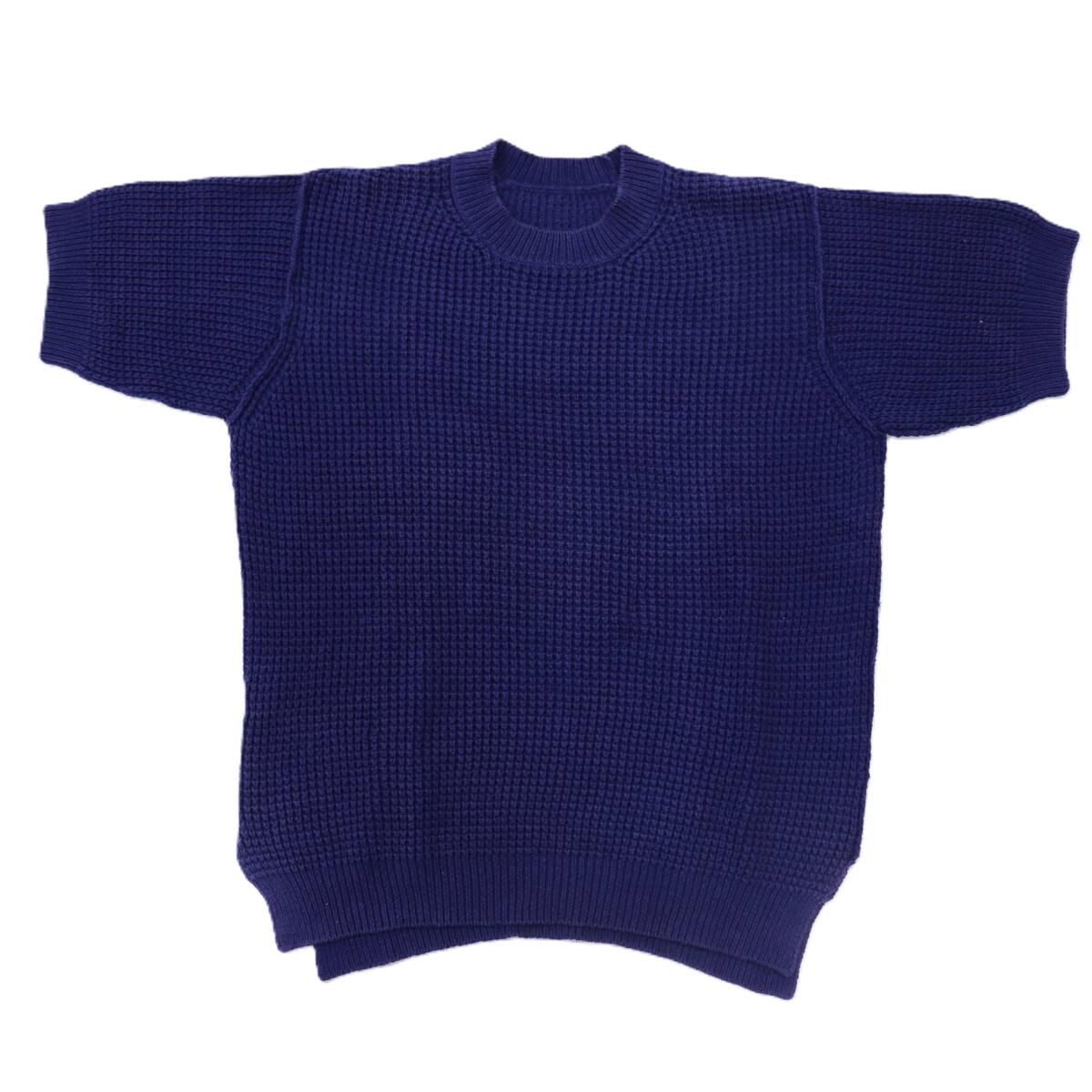 KAZUYUKI KUMAGAI ATTACHMENT_カズユキクマガイアタッチメント◆半袖ニット/3/-/BLU拍卖