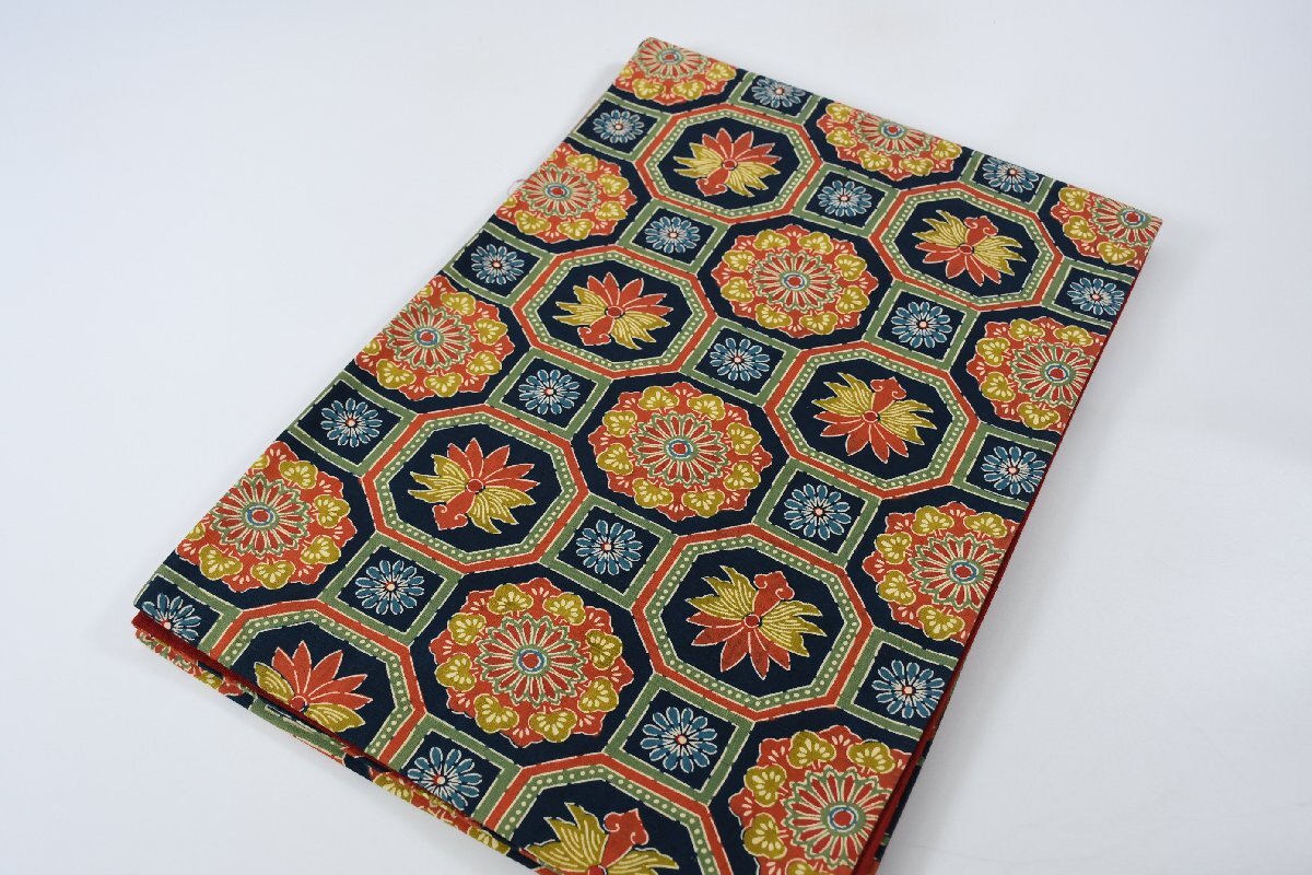 袋名古屋帯 全通柄 蜀江 花 帯丈346cm ★着物屋 ne-12829 桜庭呉服店拍卖