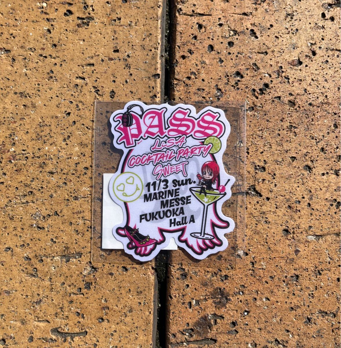 即決! LiSA LiVE is Smile Always 2024 ☆ 会場限定 パスステッカー 福岡1日目 Ver. 未開封新品 / -COCKTAiL PARTY- “SWEET & SOUR”拍卖