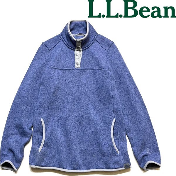 1点物◆エルエルビーンL.L.BEAN青紫フリースジャケット古着レディースMLメンズOKアメカジ90sストリート/アウトドアブランド山ブルー373578拍卖