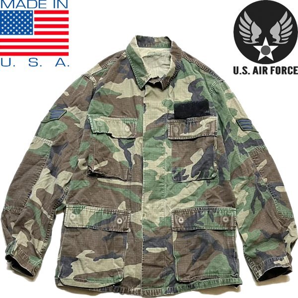 1点物◆実物アメリカ軍BDU迷彩柄ミリタリージャケット古着メンズSMレディースOK90sストリートM65米軍ウッドランド放出品ビンテージ373600拍卖