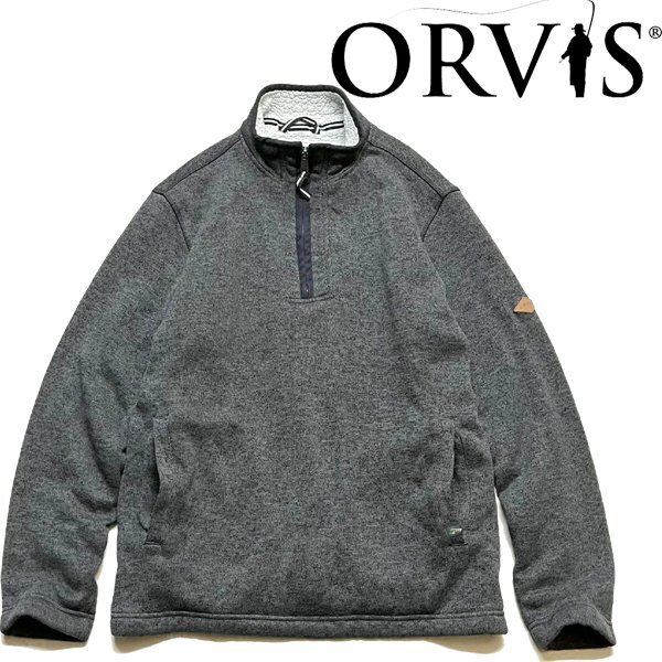 1点物◆オービスORVISスナップTハーフジップリースジャケット古着メンズSMレディースOKアメカジ90sストリート/アウトドアブランド山373655拍卖