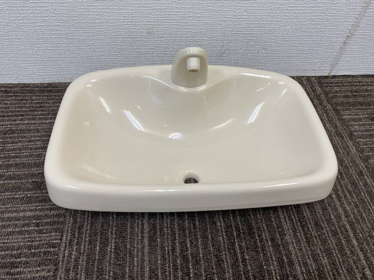 【中古】INAX(イナックス)☆トイレ便器・洋式便器/ロータンクフタ☆「T-885/T885」タンク用の蓋(ふた)☆#BU8(アイボリー)拍卖
