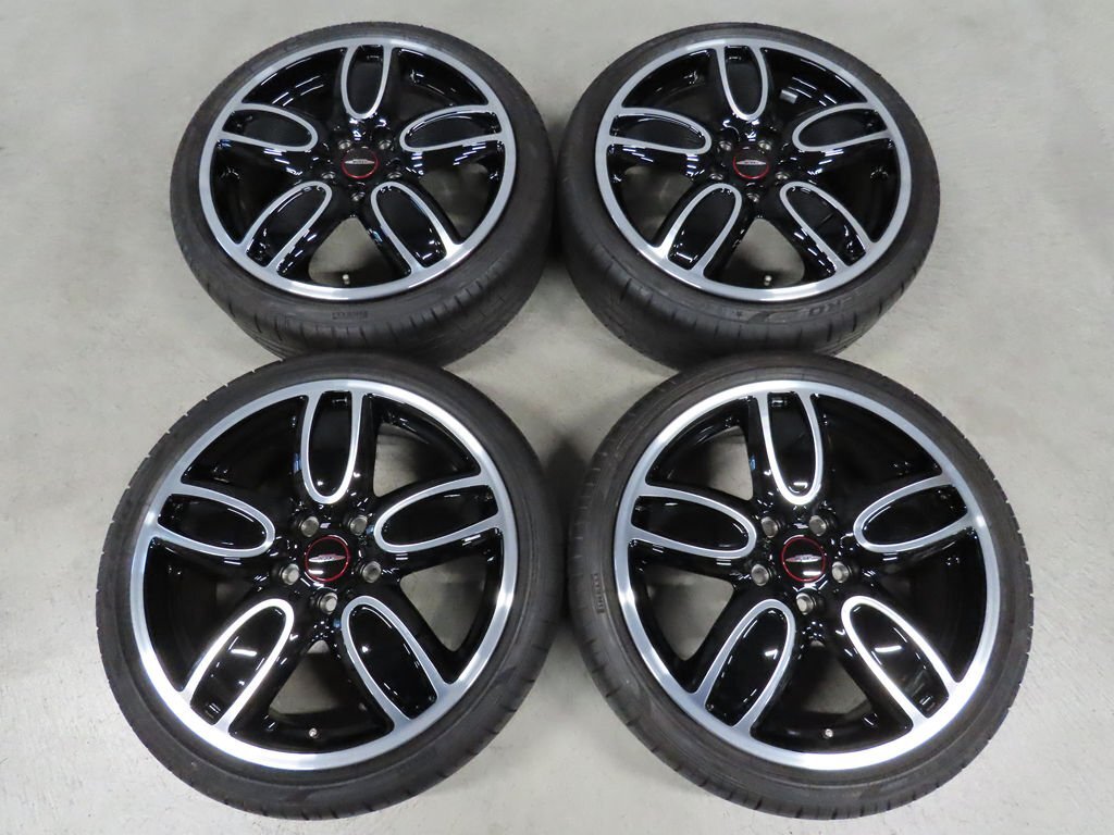 MINI 205/45R18 F56 ジョンクーパーワークス F55 F57 純正 P-ZERO ミニ JCW 7J+54 PCD112 5穴 カップスポーク509 6855115 ガリ傷無し拍卖