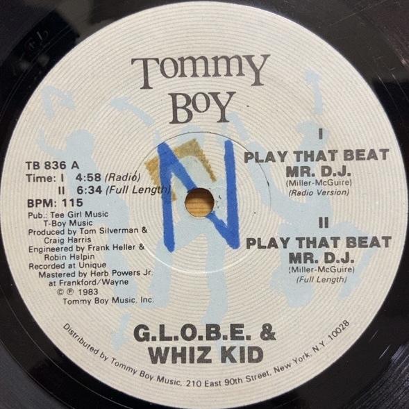 G.L.O.B.E. & WHIZ KID PLAY THAT BEAT MR. D.J. (RE) 12インチ シングル拍卖