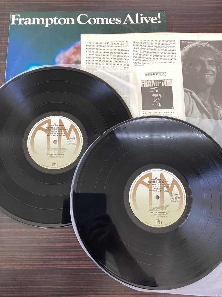 ◆日 J 1108 169 Peter Frampton Frampton Comes Alive! A&M Records GXG-1003/4 -定形外拍卖
