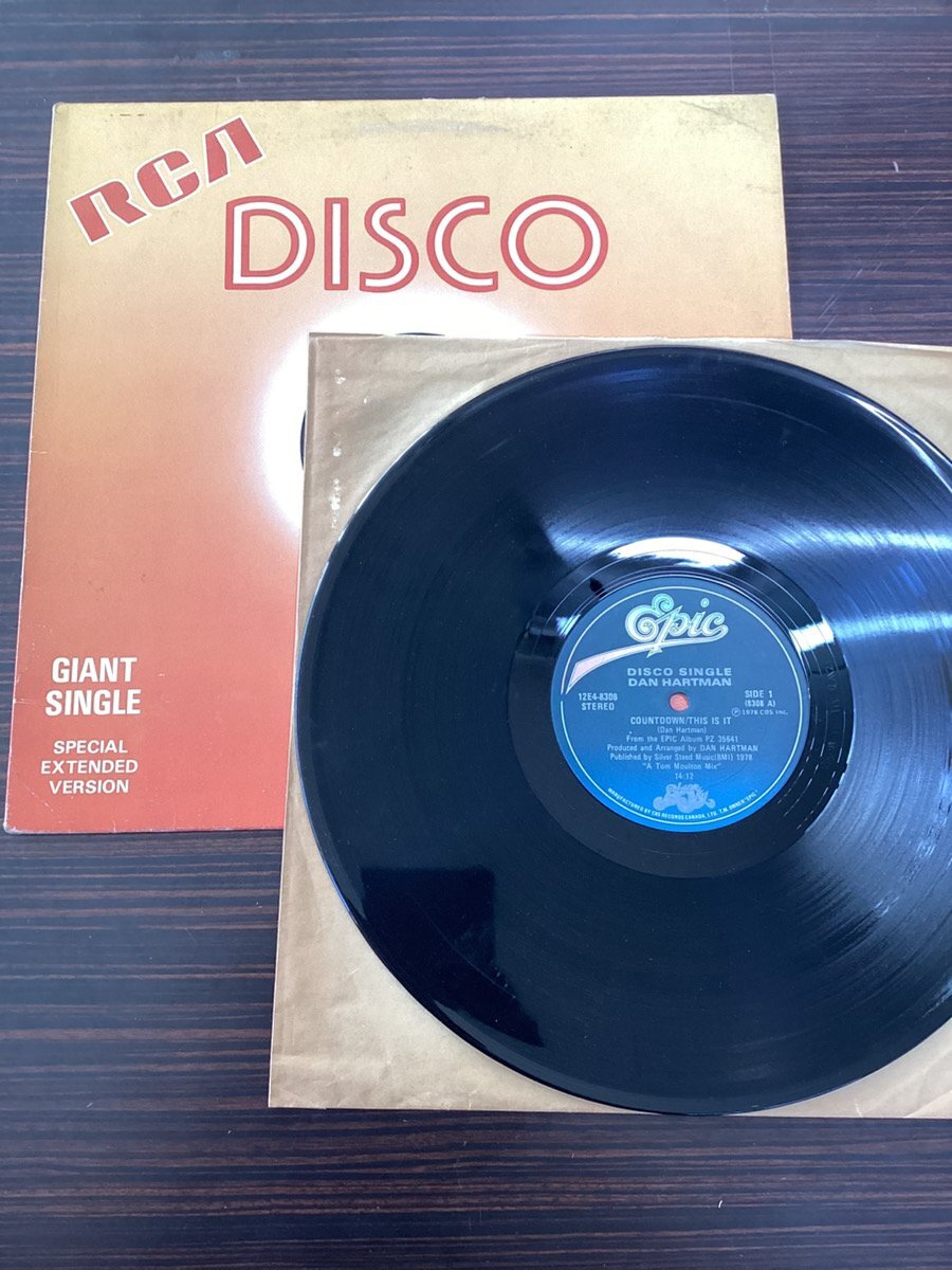◆日 J 1129 205 DISCO SINGLE DAN HARTMAN COUNTDOWN THIS IS IT EPIC CBS Records 12E4-8308 -定形外拍卖