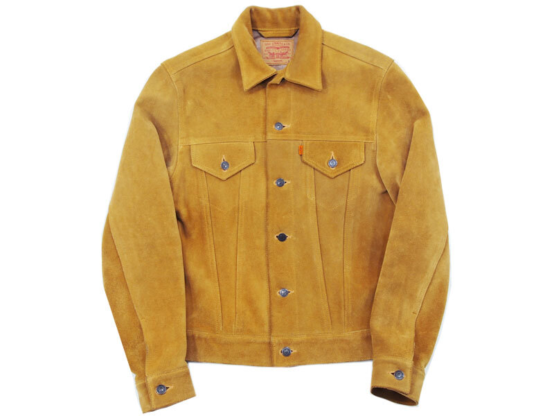希少 美品 Supreme Levi's Leather Trucker Jacket スエード レザー トラッカー ジャケット S Tan リーバイス Gジャン シュプリーム 拍卖