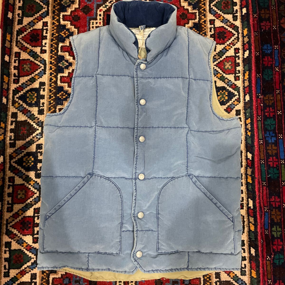 新品 REMI RELIEF レミレリーフ インディゴ タグ付き ダウンベストM拍卖