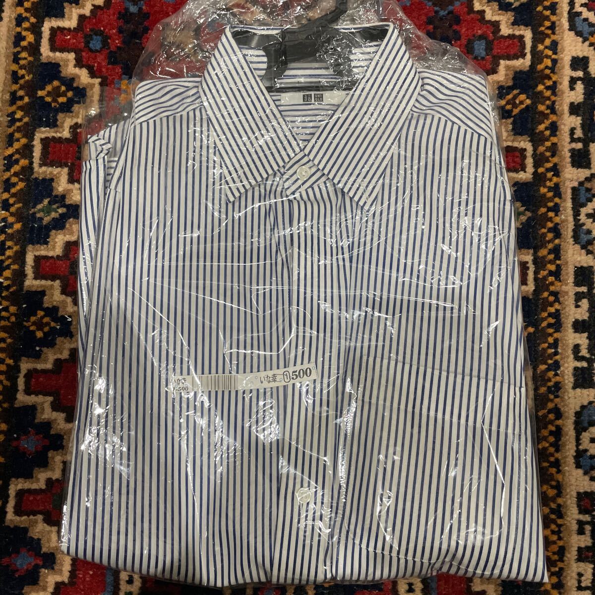 シャツ ストライプ 長袖 ストライプシャツ ユニクロ UNIQLO拍卖