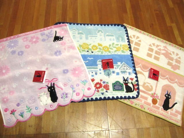 *送料無料*新品*魔女の宅急便*ジジ*キキ*ウォッシュタオル3枚*④*オーガニックコットン・抗菌防臭加工*スタジオジブリ*拍卖