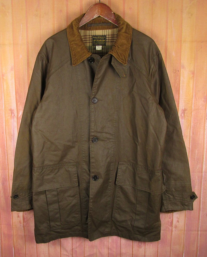 LFJ25417 RRL ダブルアールエル LONGBRIDGE COAT オイルド コート ブラウン系 S/P拍卖