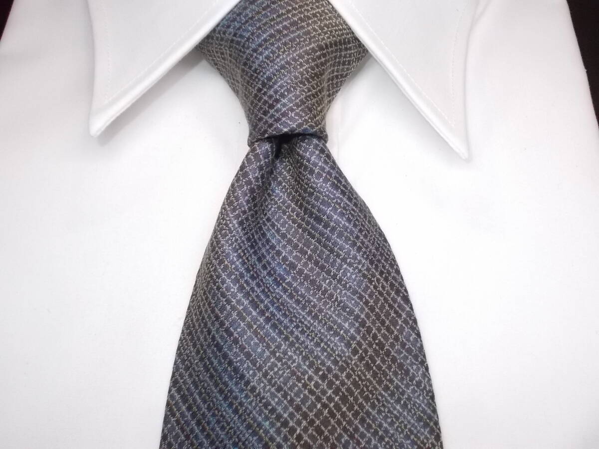 a597◆Calvin Kleinネクタイ◆カルバンクラインネクタイコットンシルク混紡アラ商事6K拍卖