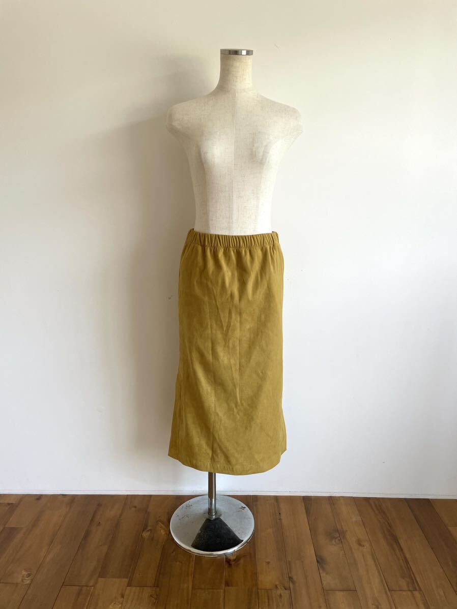 オネット/Honnete/スカート/ロングスカート/ミモレ丈/イエロー/1/ポーランド製/美シルエット/美品良品拍卖