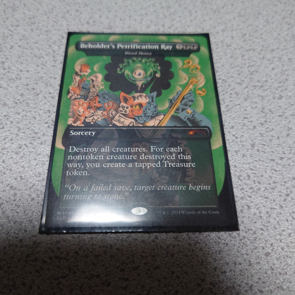 MTG SLD 殺人報酬 英語 一枚 Secret lair Dungeons & Dragons シークレットレイヤー Beholder 即決拍卖