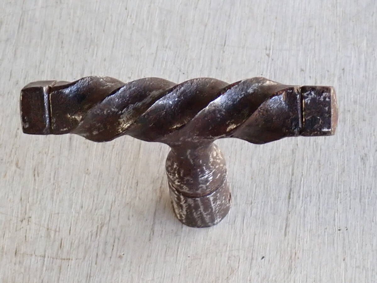 フランスアンティーク ドアノブ アイアン 鉄製 シャビー アトリエ インダストリアル 工業系 蚤の市 建具 ブロカント フレンチ 仏拍卖
