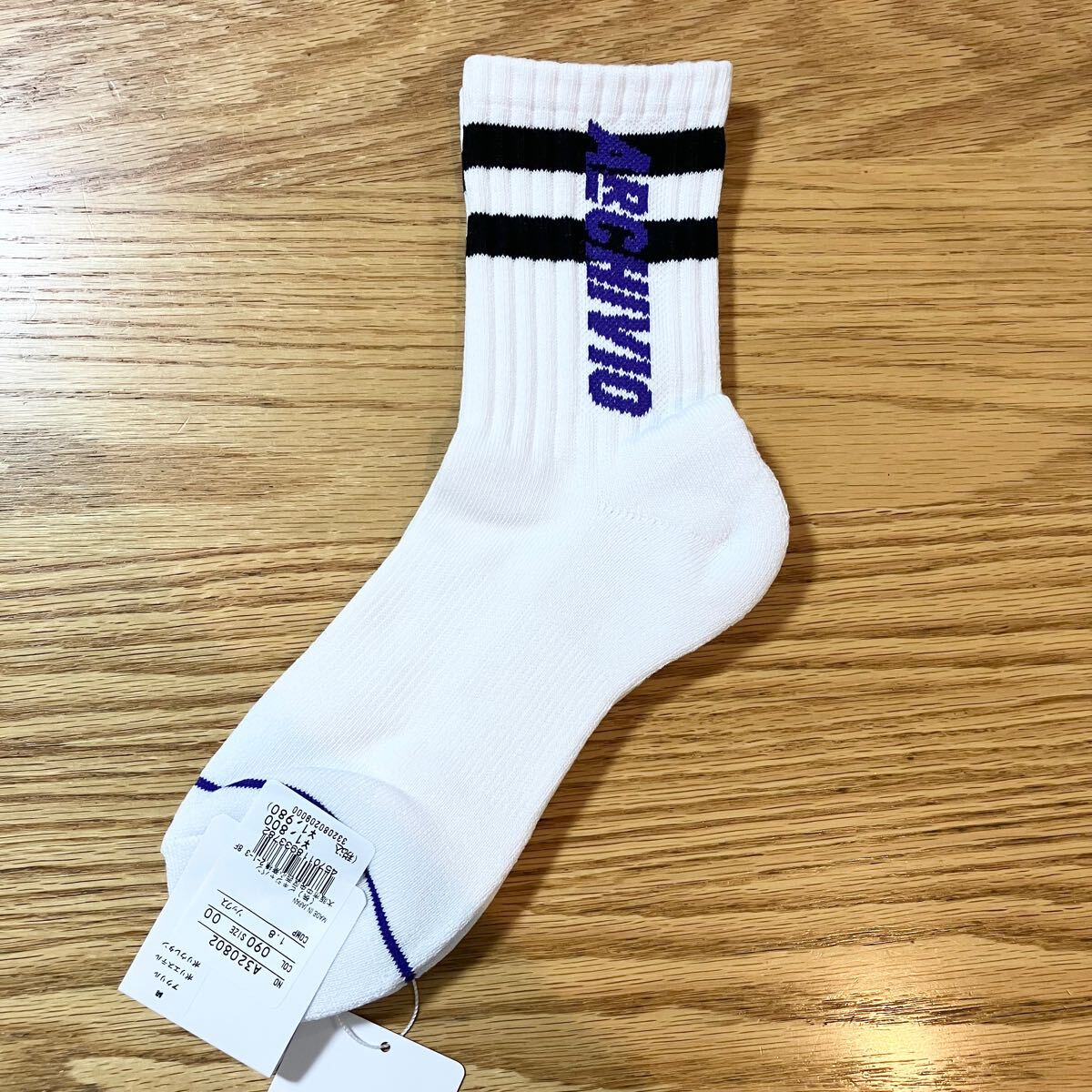 ¥1980 即決 新品 アルチビオ メンズ リブソックス スポーティーライン クルー丈 靴下 2023AW ホワイト archivio ゴルフ ソックス 日本製拍卖