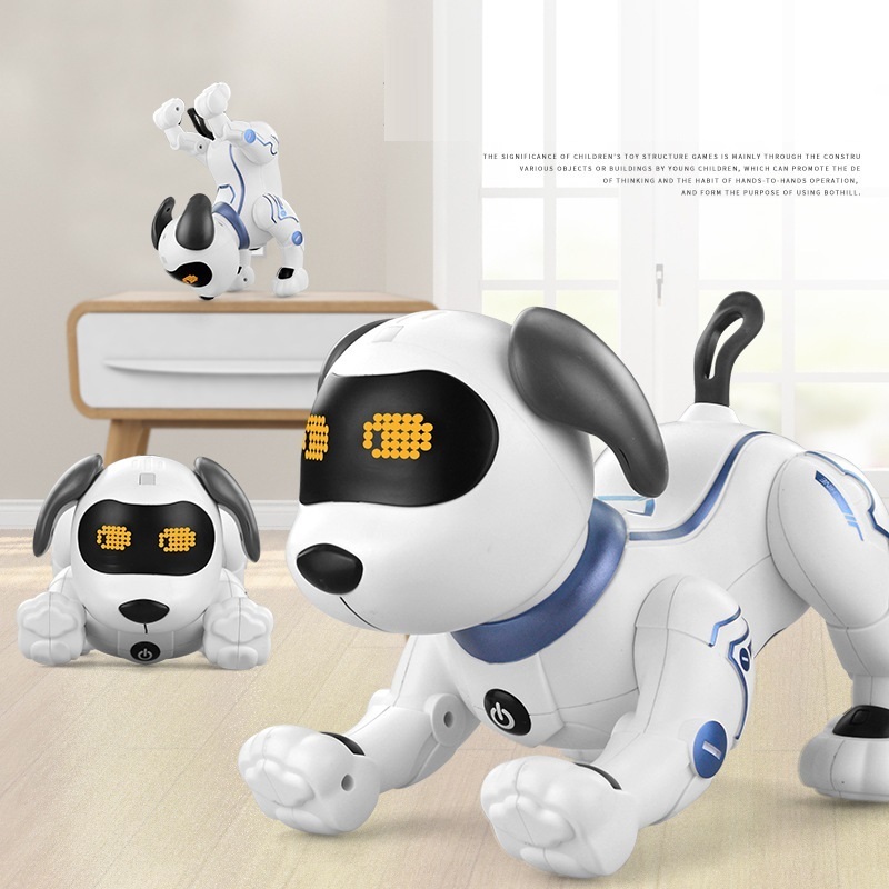新入荷 可愛い犬型ロボット おもちゃ ペットロボット 簡易プログラミング 誕生日プレゼント 子供 知育玩具 男の子 女の子 高齢者 知育拍卖
