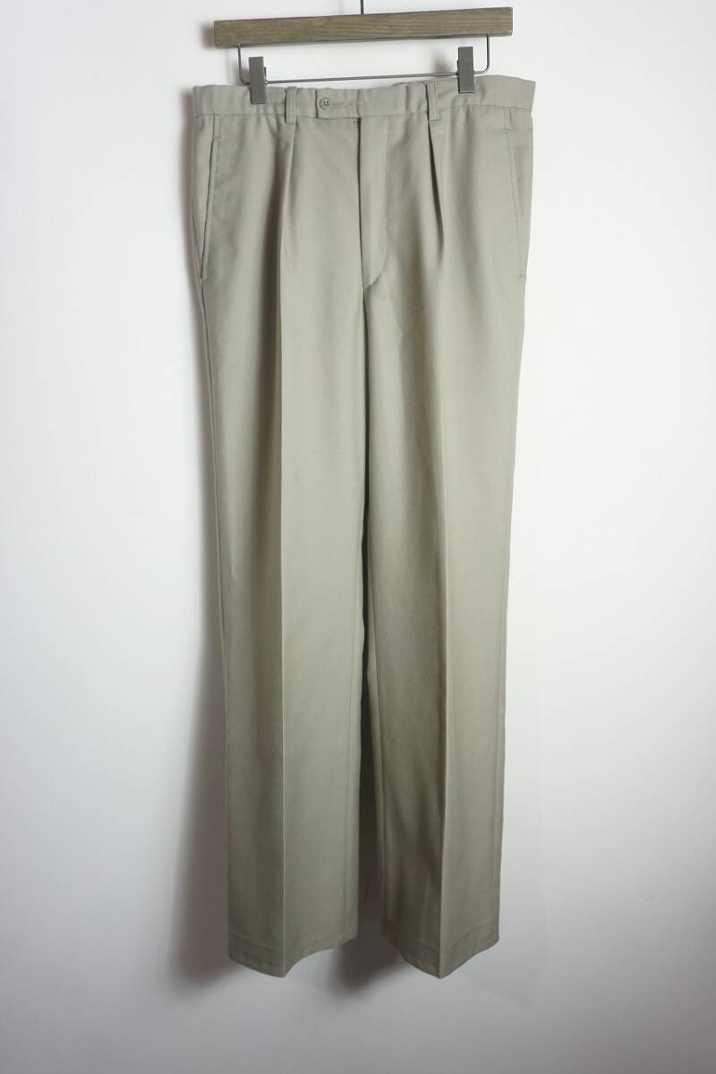 90S French Army フランス軍 PARADE DRESS トラウザーズ ワンタック スラックス ビンテージ 1992 薄茶 84L 1119O拍卖