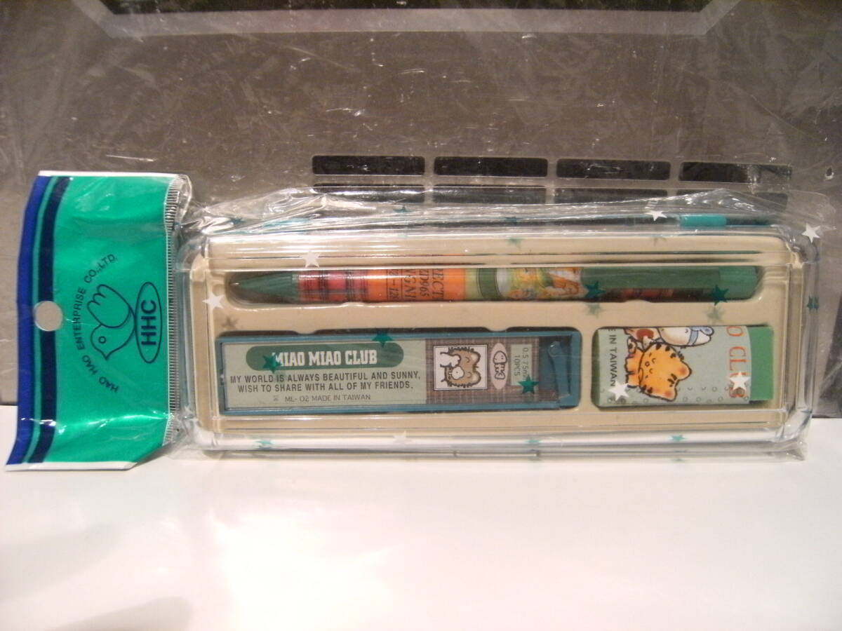 廃番★昭和レトロ★80年代★当時物 ネコ 猫 キャット MAIO MAIO CLUB ペンケースセット 筆記用具セット 文具セット★原宿系 勉強 宿題拍卖