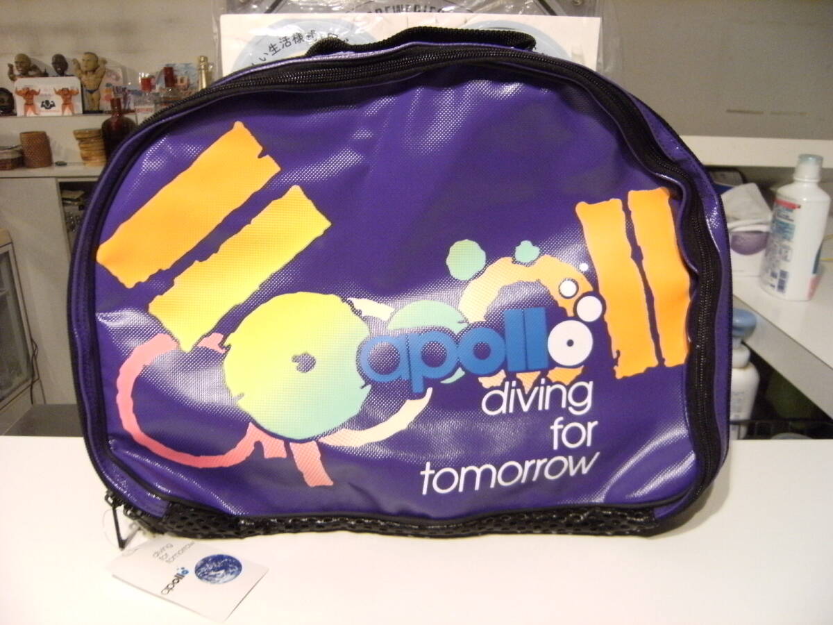 廃番★昭和レトロ★日本製★80年代★当時物 apollo Diving アポロレギュレータバッグ ダイビング マリーンスポーツ★潜水 スノーケル 水中拍卖