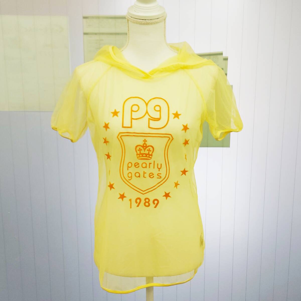 PEARLYGATES◆パーカー サイズ1 M シースルー 半袖 パーリーゲイツ 春 夏拍卖