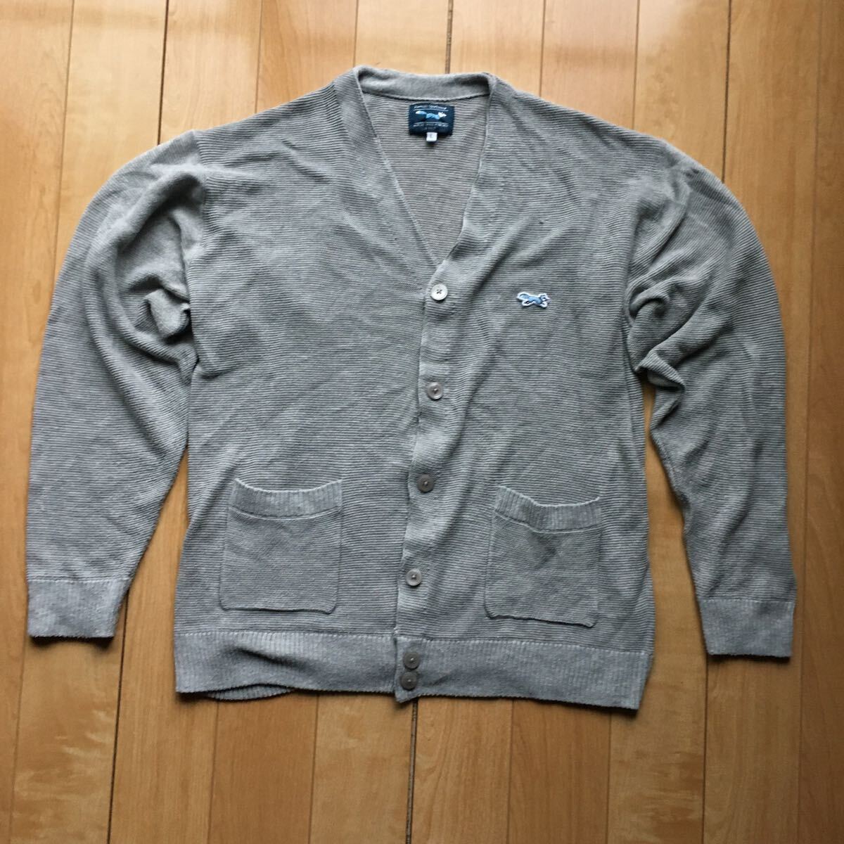 コーエン×ペニーズ 別注Vネックガーターニットカーディガン 586-1-414 グレー L拍卖