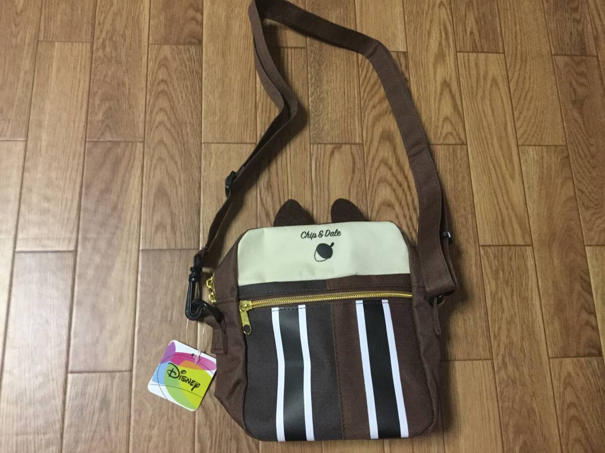 未使用タグ付きディズニーチップ&デールショルダーバッグ拍卖