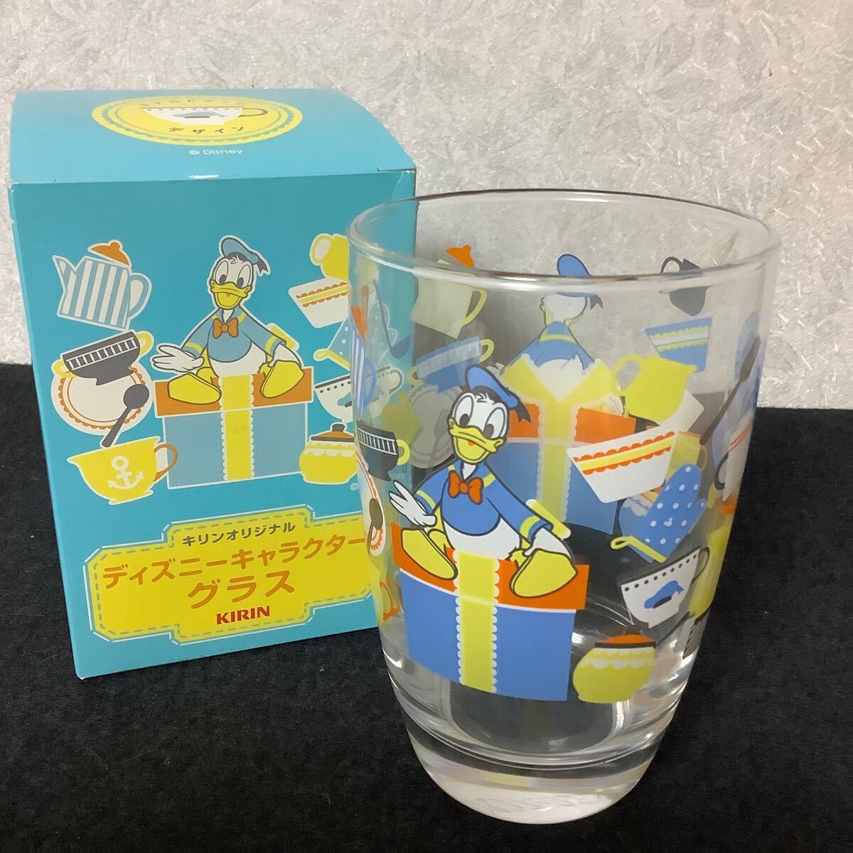 ディズニー ドナルドダック キリン ノベルティ グラス コップ 東洋佐々木ガラスコップ拍卖