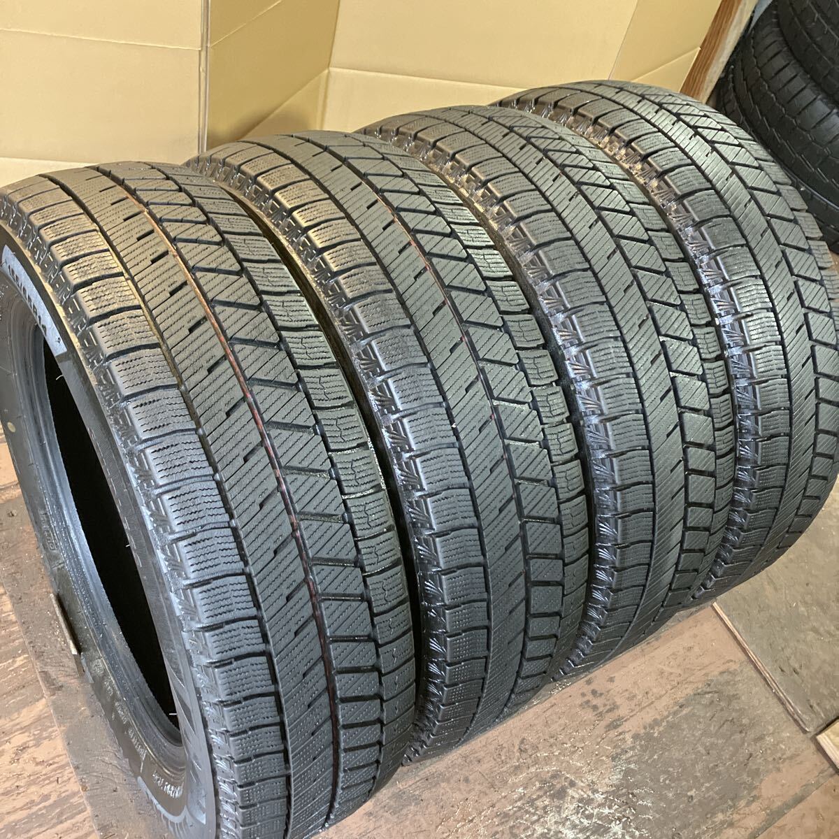 良品! スタッドレス155/65R14 4本/BS VRX3 9分,9分上 送料込20600円〜 S4689-12拍卖