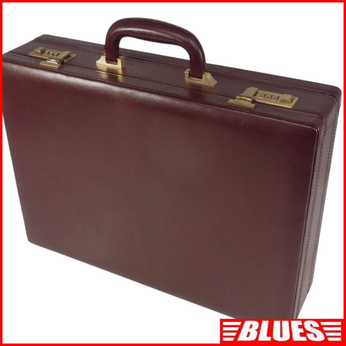 即決★N.B.★レザーアタッシュケース メンズ 茶 本革 ビジネスバッグ 本皮 通勤 トランク 出張 ハードケース 鞄 かばん 鍵付き拍卖