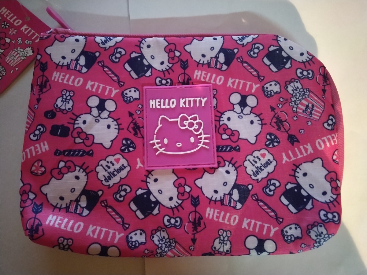 新品タグ付き ハローキティ ポーチ ピンク サンリオ 拍卖