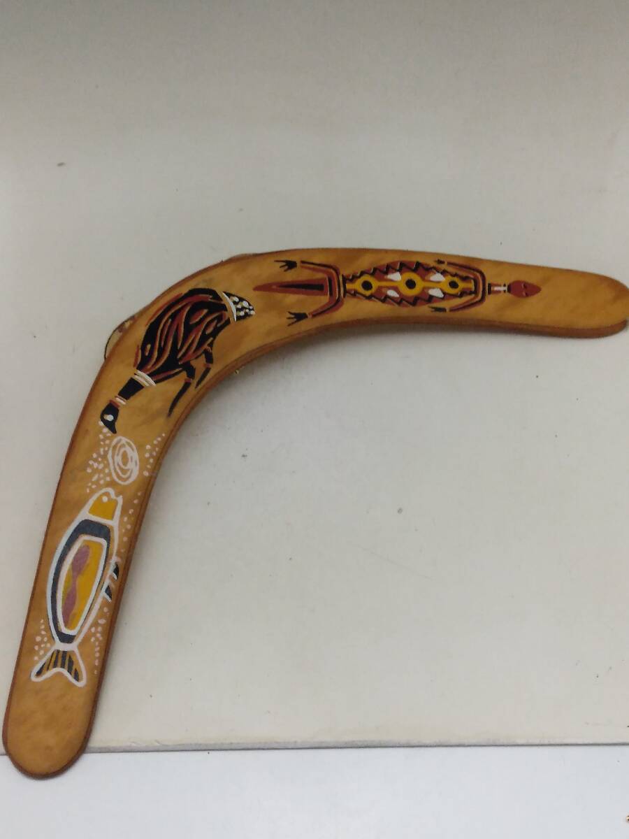 1129-0001 中古★木製★木彫り ★彫刻/インテリア コレクション ブーメラン拍卖