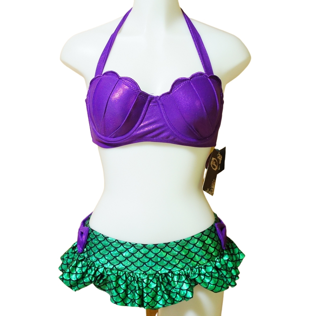 Disney ディズニー リトルマーメイド なりきりビキニ水着 未使用品/MD◇コスプレ拍卖